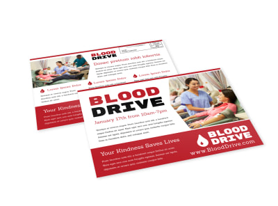 Blood Drive EDDM Postcard Template wrpisdu9fx preview