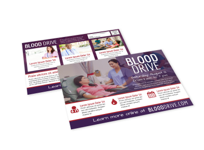 Blood Drive EDDM Postcard Template t8n91hsswi preview