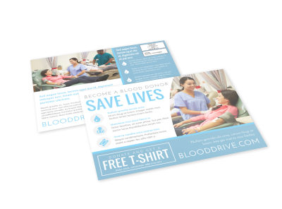 Blood Drive EDDM Postcard Template h0tqrvgvpy preview