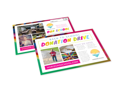 Donation EDDM Postcard Template zu6657fker preview
