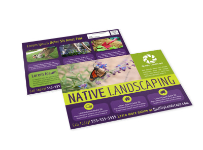 Landscaping Services Offered EDDM Postcard Template kczexpy0ov preview