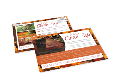 Lawn Mowing Fall Cleanup EDDM Postcard Template c3keqzsceg preview