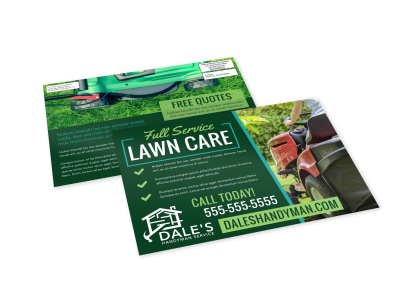 Lawn Care EDDM Postcard Template qwqvqrurvt preview