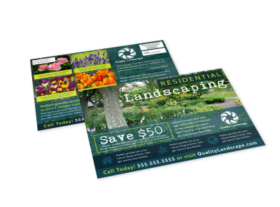 Residential Landscaping EDDM Postcard Template 73yz2ss9j9 preview