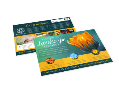 Residential Landscaping EDDM Postcard Template wgaq934vgh preview