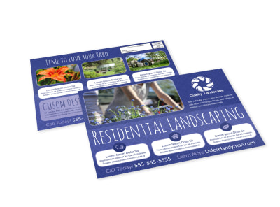 Residential Landscaping EDDM Postcard Template zdd0avh8he preview
