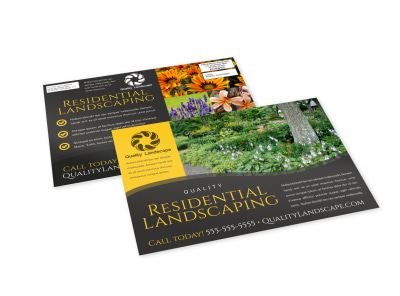 Residential Landscaping EDDM Postcard Template 1wcletdjqo preview
