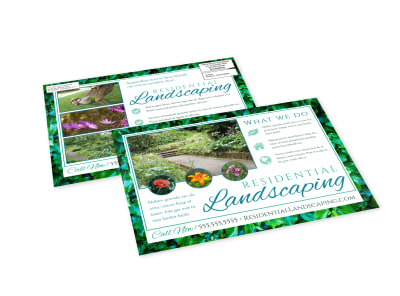 Residential Landscaping EDDM Postcard Template 1q4dv1lbj5 preview