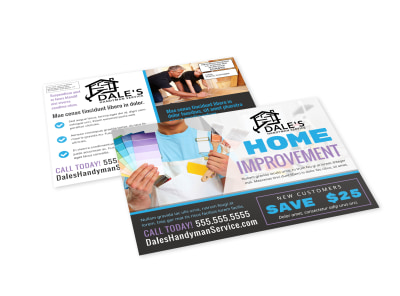 Home Improvement Handyman EDDM Postcard Template 2a6x38360t preview