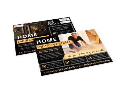 Home Improvement Handyman EDDM Postcard Template gspdo3cdva preview