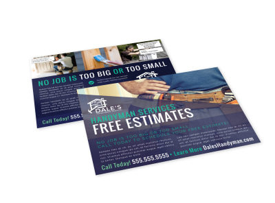 Services Offered Handyman EDDM Postcard Template 9ib95qg9sa preview