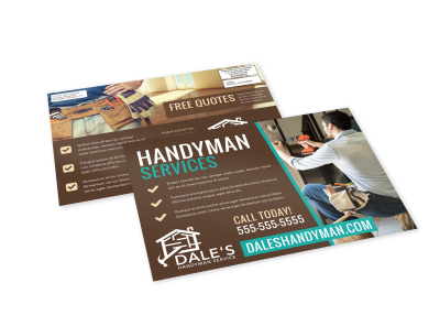 Services Offered Handyman EDDM Postcard Template j359yrcy77 preview