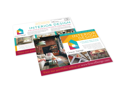 Interior Design EDDM Postcards Template Preview