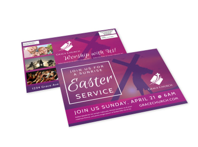 Church Easter EDDM Postcard Template bdgtomxqjr preview