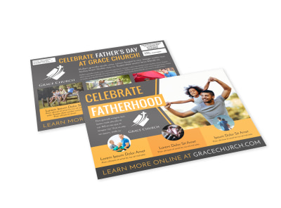 Father's Day EDDM Postcard Template zw30le03m8 preview