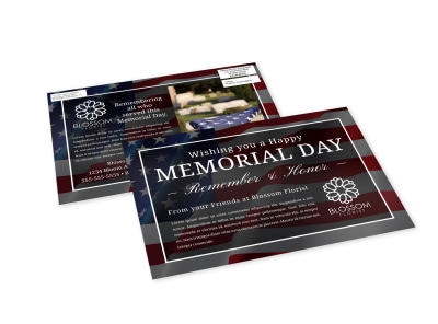 Memorial Day EDDM Postcard Template t24ze9ieci preview