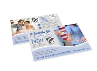 Memorial Day EDDM Postcard Template ei2gqx5bod preview
