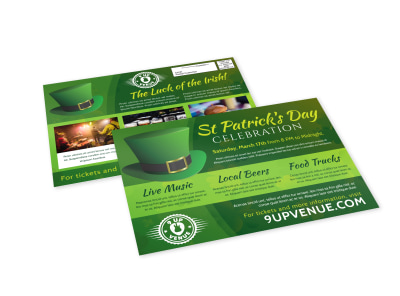 Saint Patrick's Day EDDM Postcard Template qshgs77kjn preview
