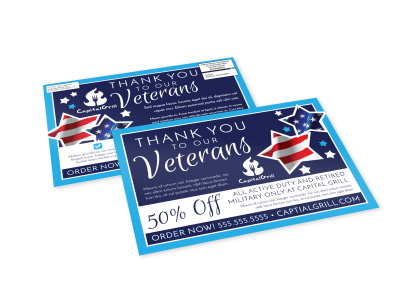 Veterans Day EDDM Postcard Template fzf6pe16eb preview