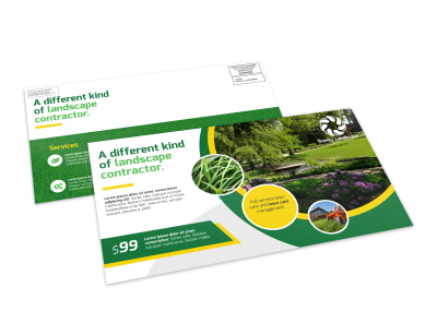 Landscaping Contractor EDDM Postcard Template preview