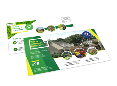 Professional Landscaping EDDM Postcard Template preview