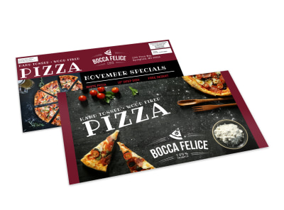 Awesome Pizza Restaurant EDDM Postcard Template preview