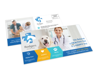 Vet Service EDDM Postcard Template preview