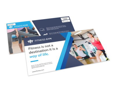 Fitness Life EDDM Postcard Template preview