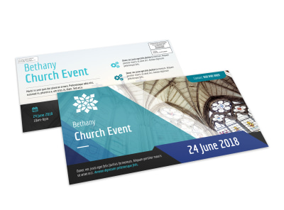 Church Event EDDM Postcard Template preview