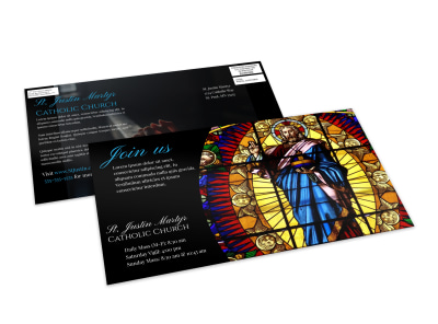 Classic Church EDDM Postcard Template preview