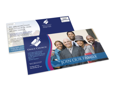 Church Outreach Postcard Template preview