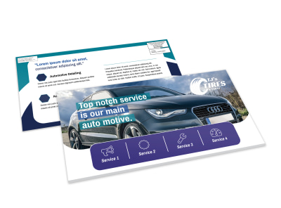 Top Notch Automotive EDDM Postcard Template preview