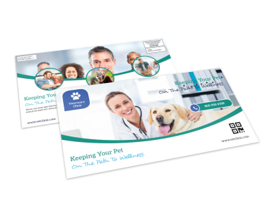 Veterinary Wellness EDDM Postcard Template preview