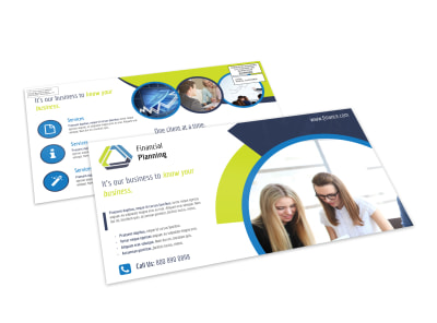 Financial Planning EDDM Postcard Template preview