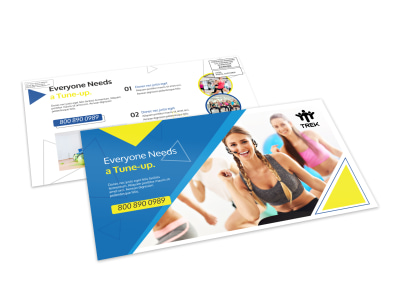 Gym Tune-Up EDDM Postcard Template preview