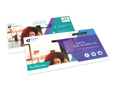 Gym Fit EDDM Postcard Template preview