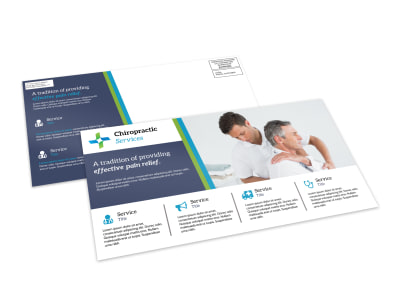 Chiropractic EDDM Postcard Template preview