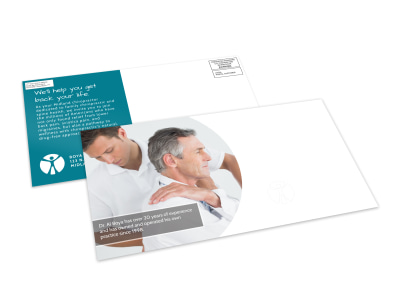 Pain Free Chiropractic EDDM Postcard Template preview