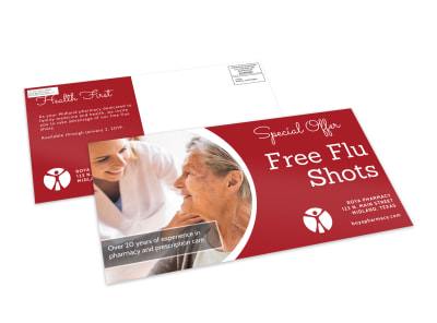Flu Shot EDDM Postcard Template preview