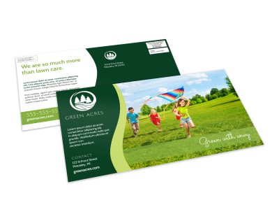 Acres Landscaping EDDM Postcard Template preview