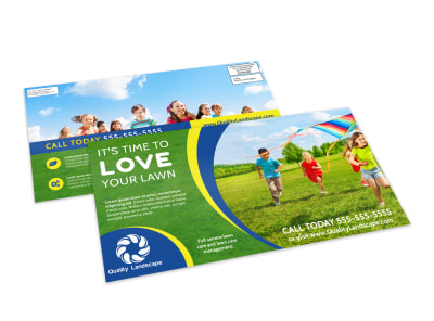 Lawn Care Outreach EDDM Postcard Template preview
