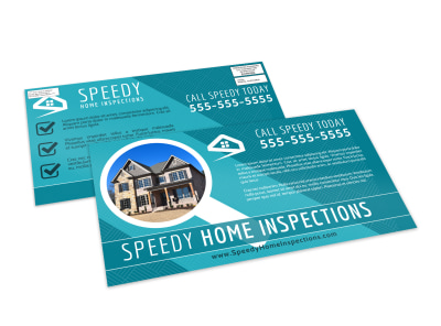 Speedy Home Inspection EDDM Postcard Template preview