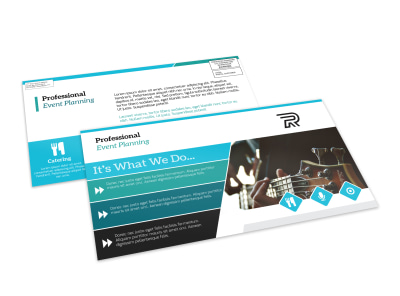 Professional Event Planning EDDM Postcard Template preview