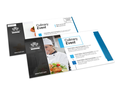 Culinary Event EDDM Postcard Template preview