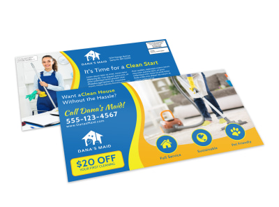 Clean Start EDDM Postcard Template preview