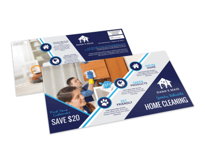 Cleaning EDDM Postcards Template Preview