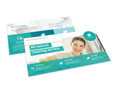 Natural Cleaning EDDM Postcard Template preview