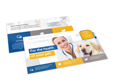 Healthy Pet EDDM Postcard Template preview