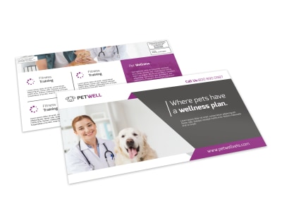 Pet Wellness EDDM Postcard Template preview