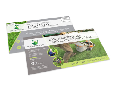 Landscape & Lawn Care EDDM Postcard Template preview